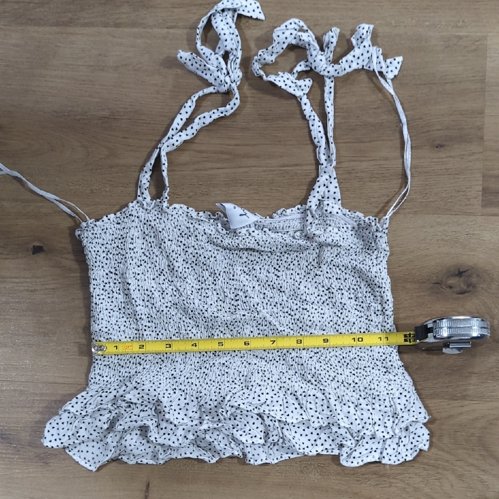 Polka Dot Ruffle Strap Top - Picture 4 of 5